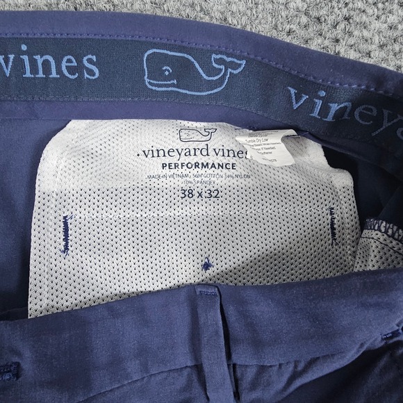 Vineyard Vines Mens Performance Pants Blue 38x32 Casual Golf - Picture 3 of 6